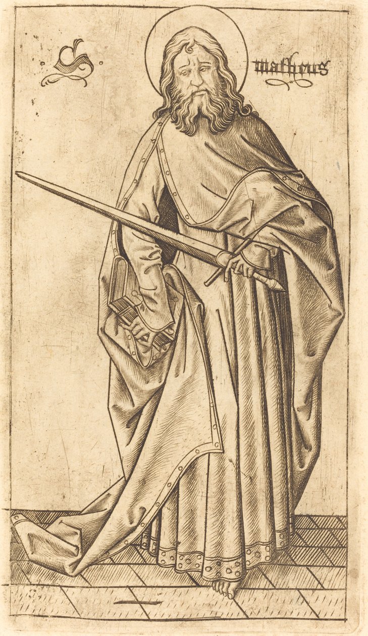 São Paulo ou São Mateus, c. 14701480. de Israhel van Meckenem