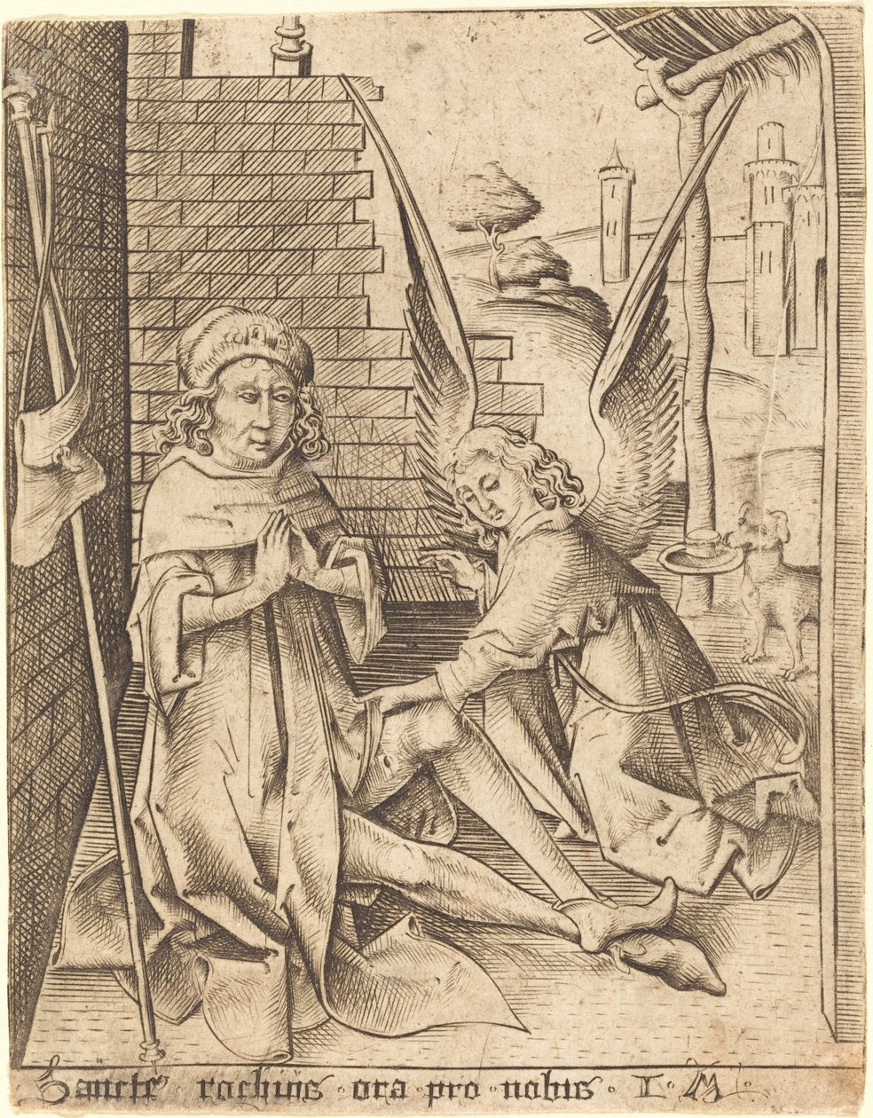 São Roque, c. 14901500. de Israhel van Meckenem