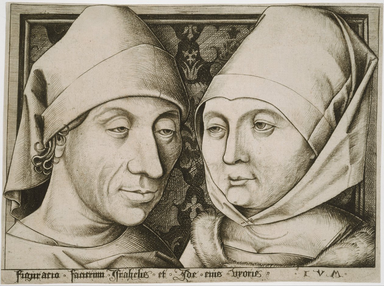 Autorretrato com a sua mulher, Ida de Israhel van Meckenem