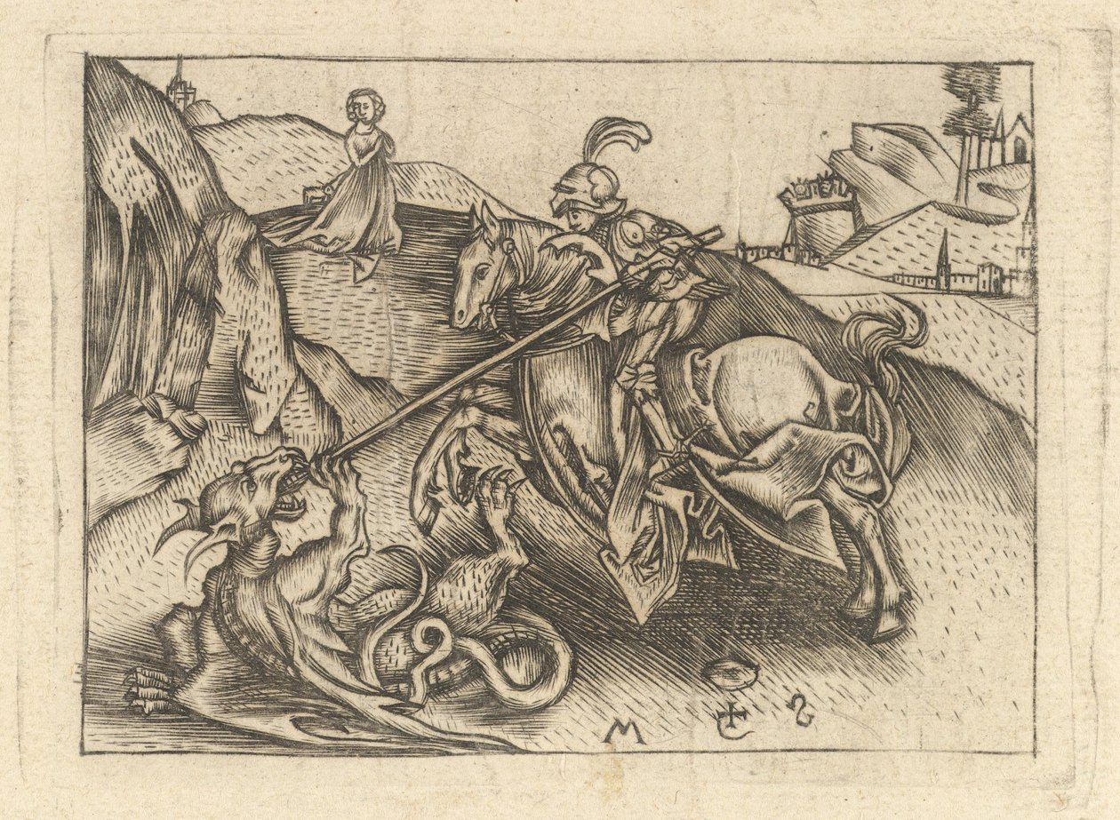 St. George, ca. 1435-1503. de Israhel van Meckenem