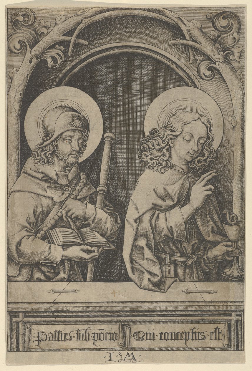 São Tiago Maior e São João, dos Apóstolos. de Israhel van Meckenem