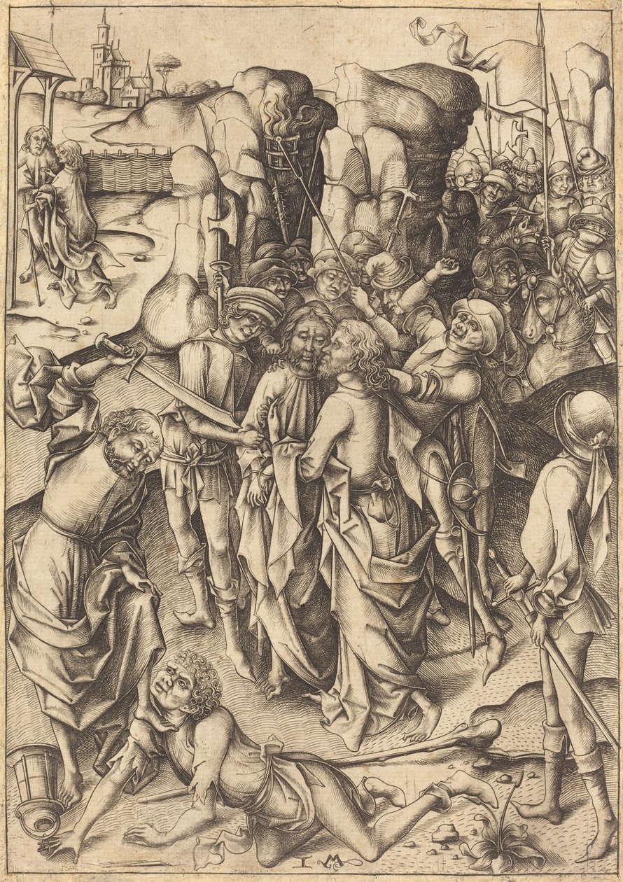 A Traição, c. 1480. de Israhel van Meckenem