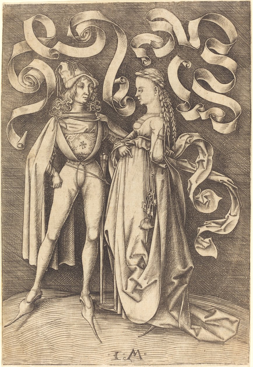 O Cavaleiro e a Dama de Israhel van Meckenem