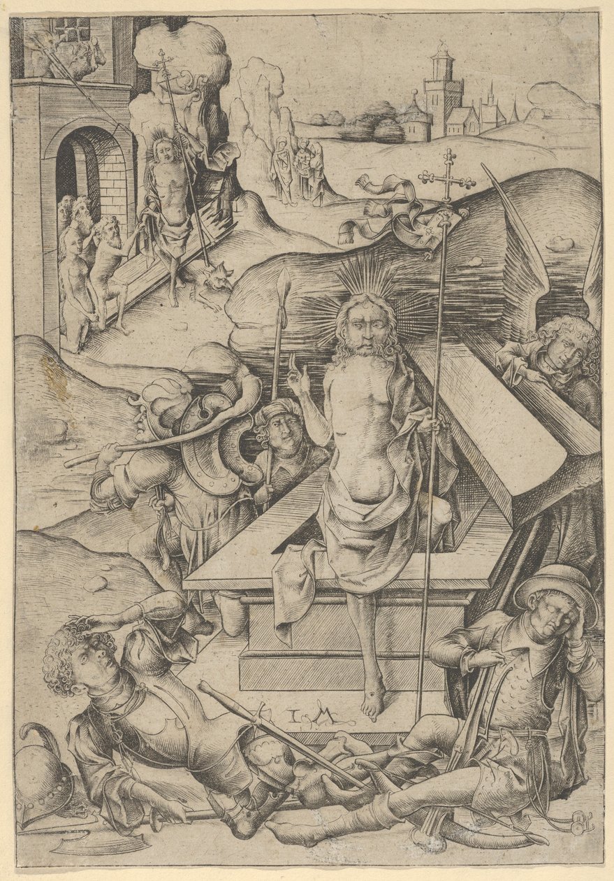 A Ressurreição,.n.d. de Israhel van Meckenem