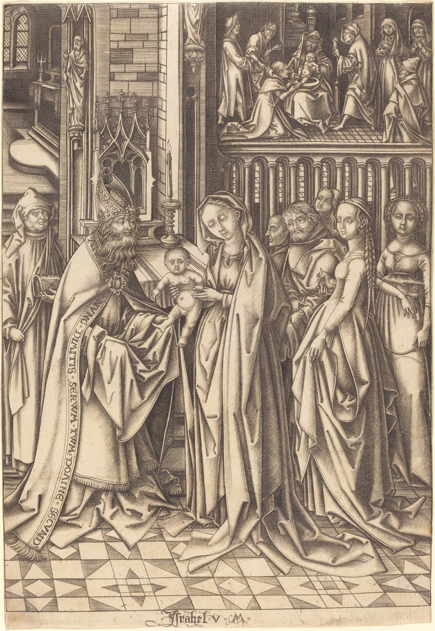 A Apresentação no Templo de Israhel van Meckenem after Hans Holbein the Elder