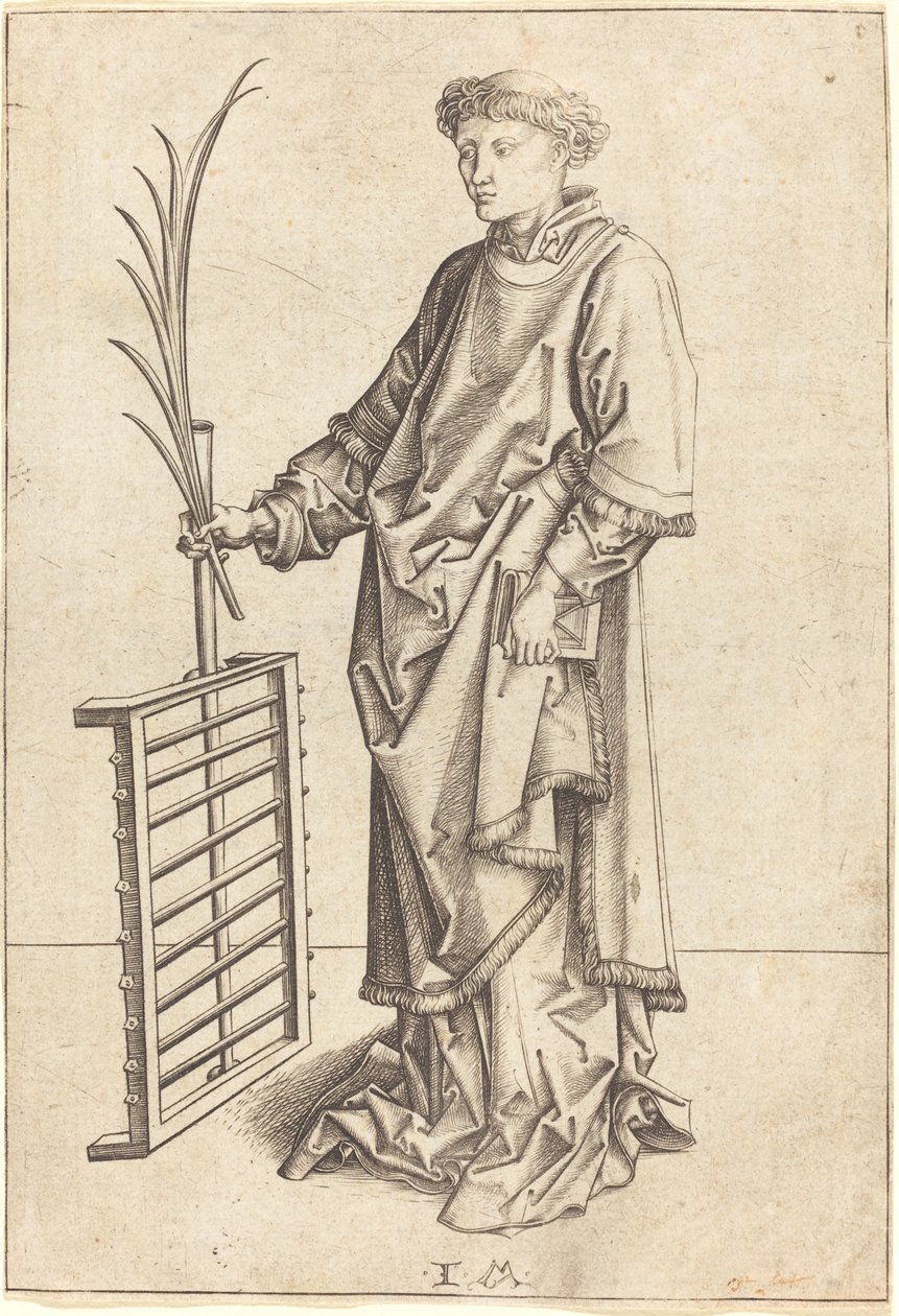 São Lourenço de Israhel van Meckenem after Martin Schongauer