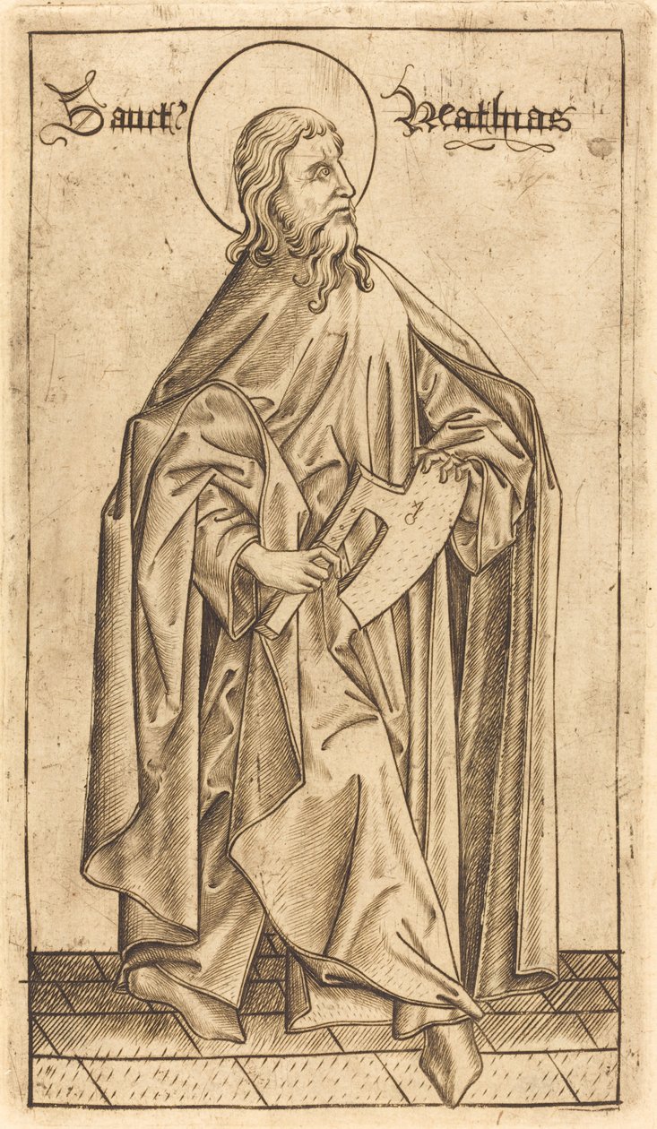São Matias (?) de Israhel van Meckenem after Master E.S.