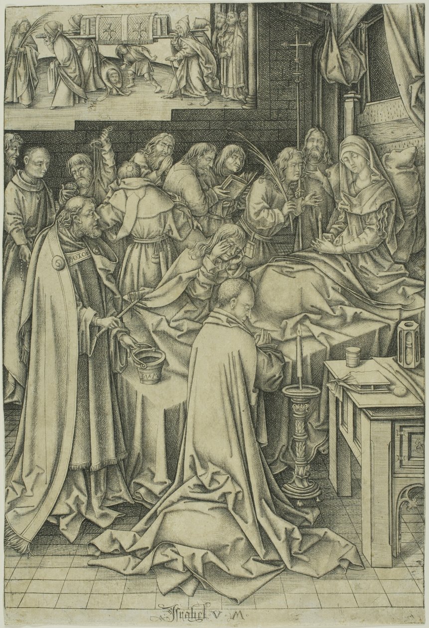 Morte da Virgem de Israhel van Meckenem the younger