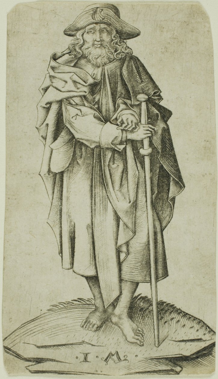 São Tiago Maior, de Cristo e os Apóstolos de Israhel van Meckenem the younger