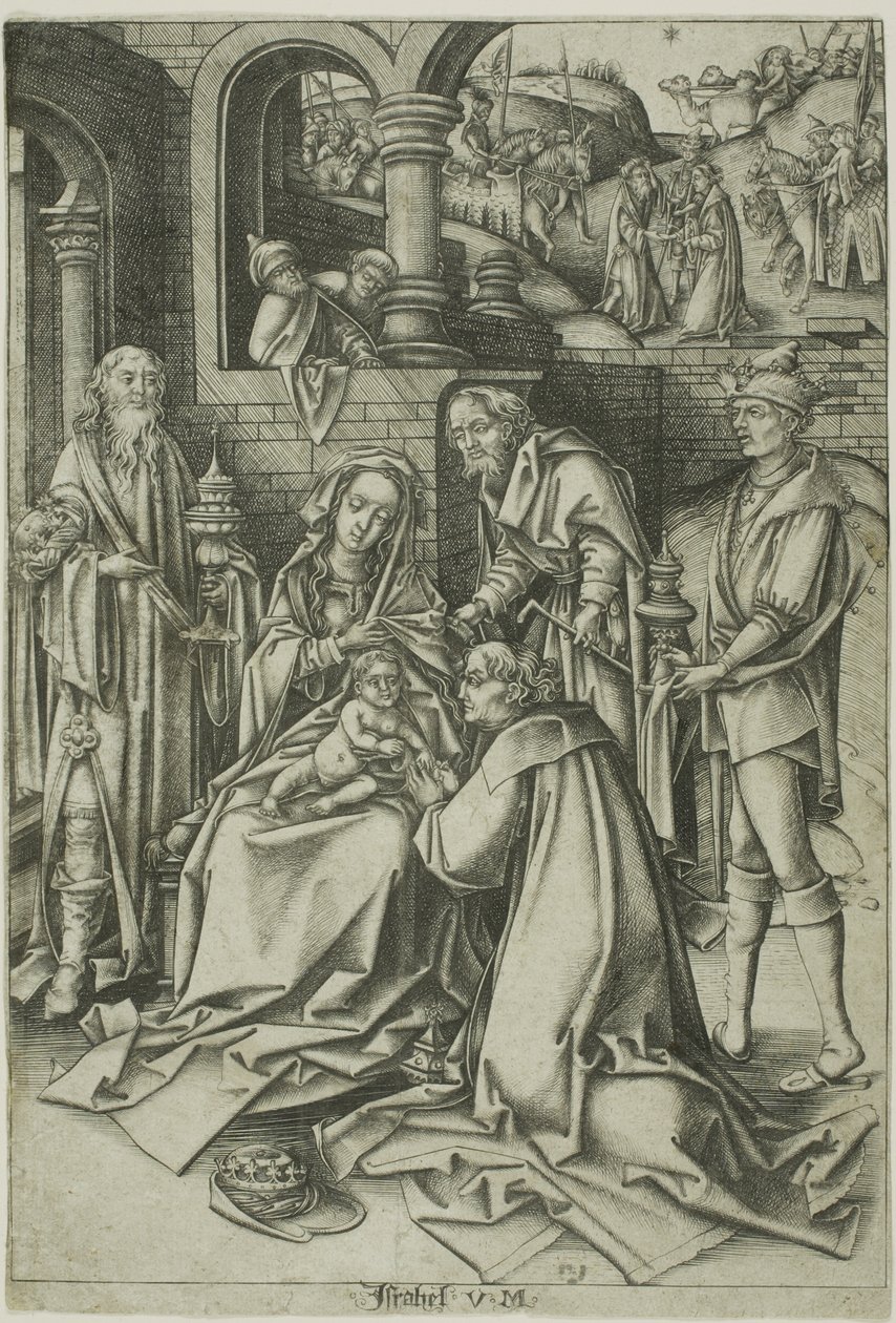 A Adoração dos Magos de Israhel van Meckenem the younger