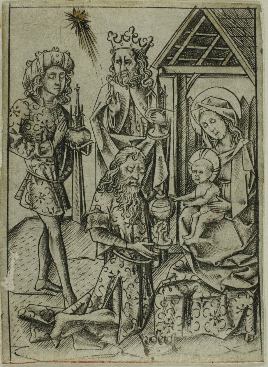 A Adoração dos Magos de Israhel van Meckenem the younger