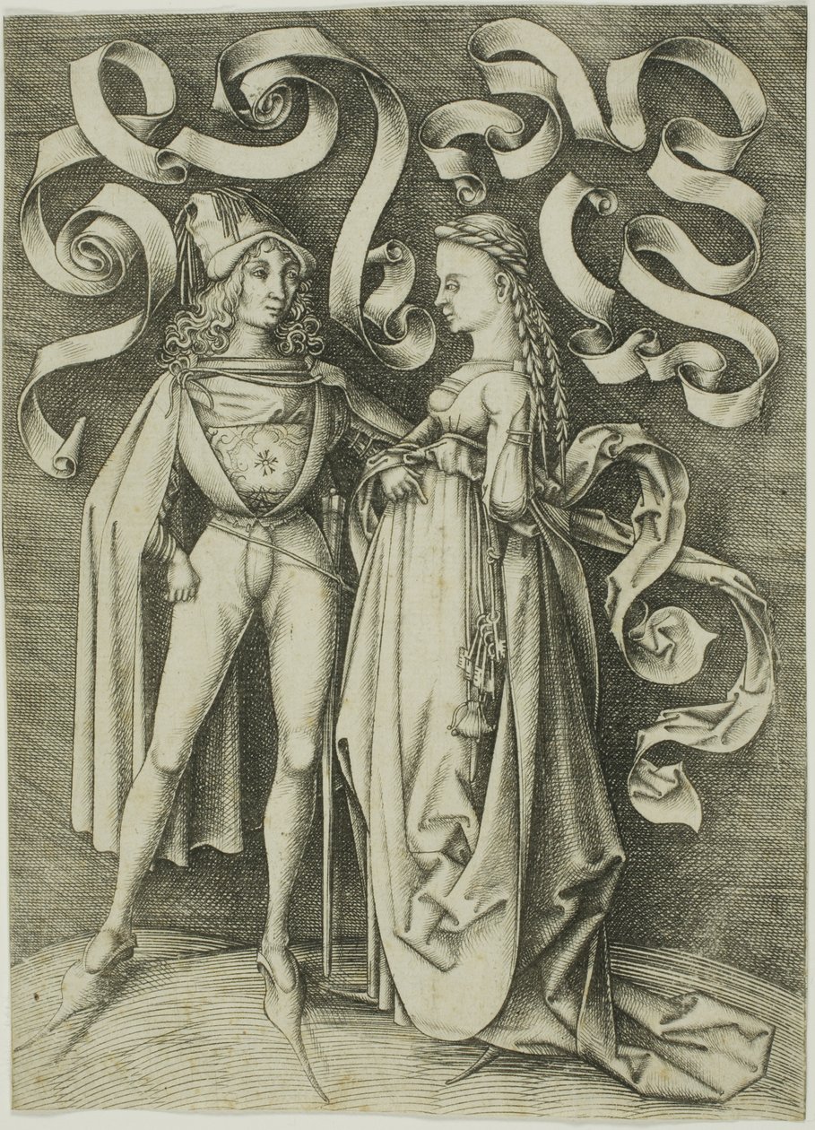 O cavaleiro e a dama de Israhel van Meckenem the younger