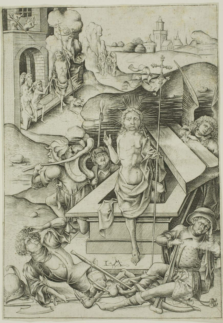 A Ressurreição de Israhel van Meckenem the younger