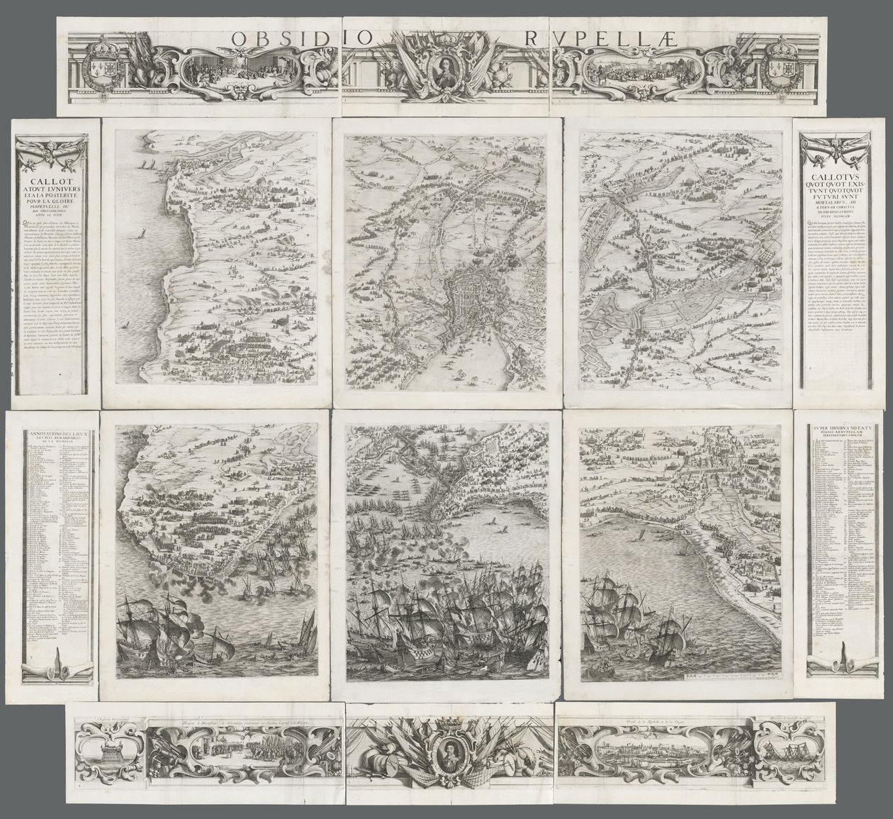 O Cerco de La Rochelle, 1628-1630. de Israël Henriet