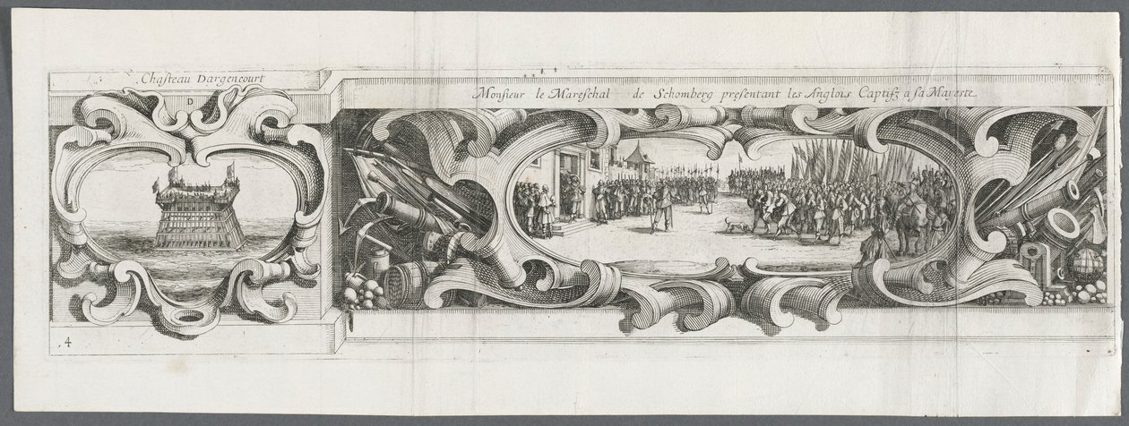 O Cerco de La Rochelle: Placa 14, 1628-1630. de Israël Henriet