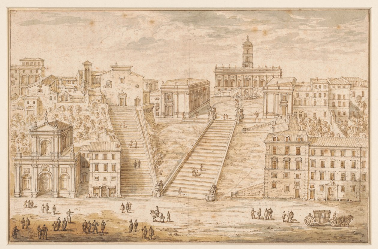 O Capitólio em Roma de Israël Silvestre