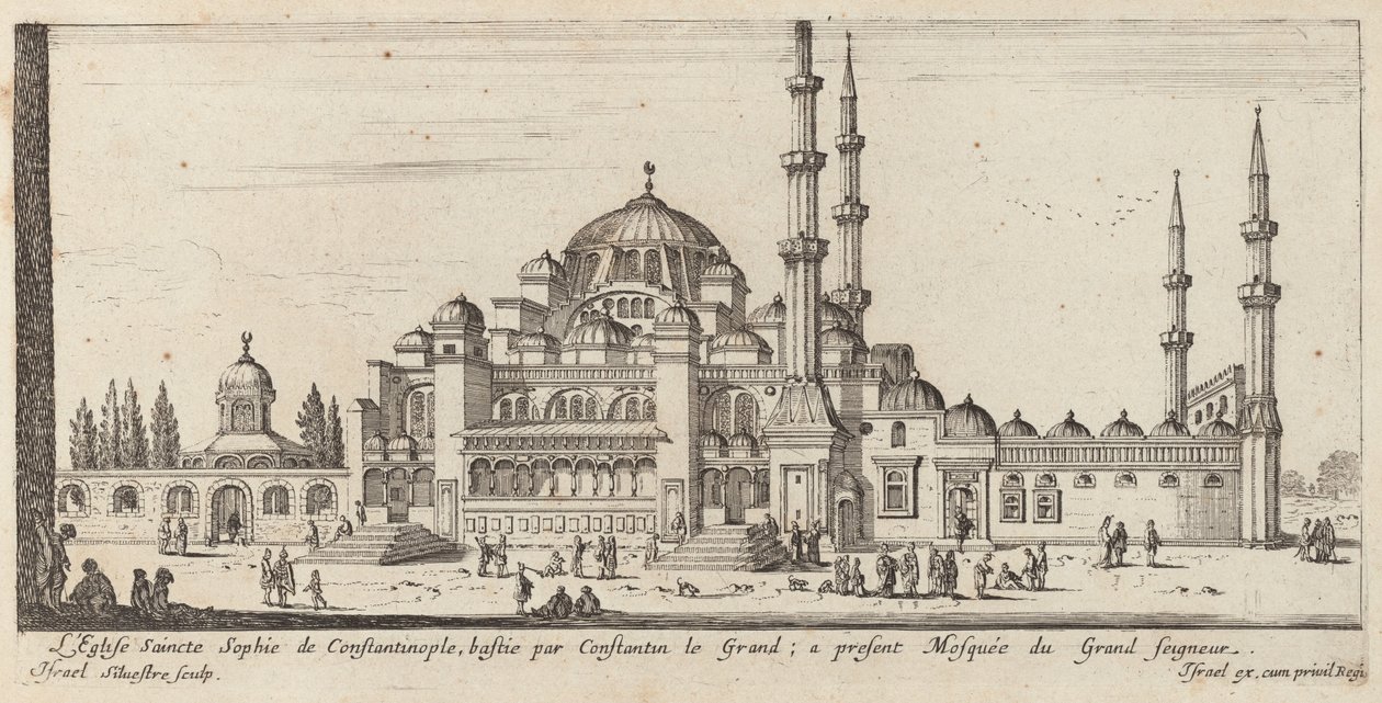 A Igreja de Santa Sofia em Constantinopla, construída por Constantino, o Grande; agora Mesquita do Grande Senhor de Israël Silvestre