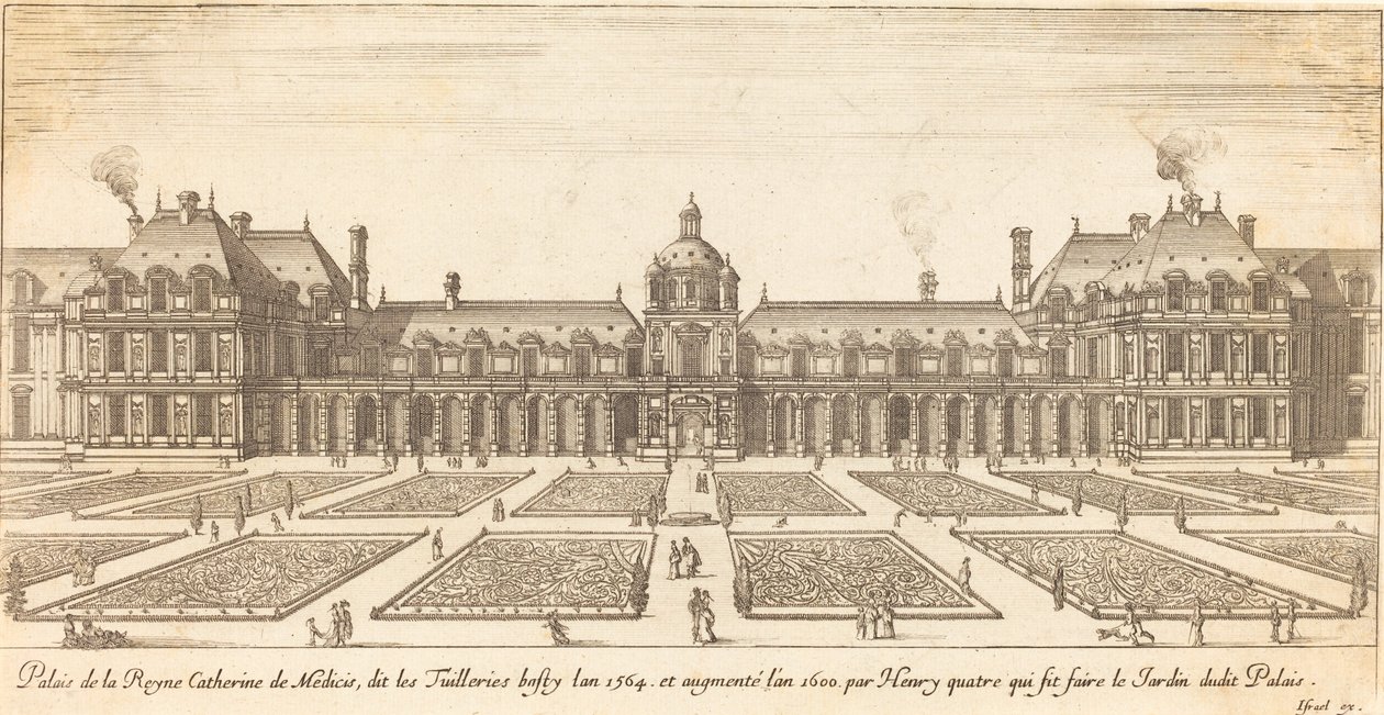 Palais de la Reyne Catherine de Medicis de Israël Silvestre