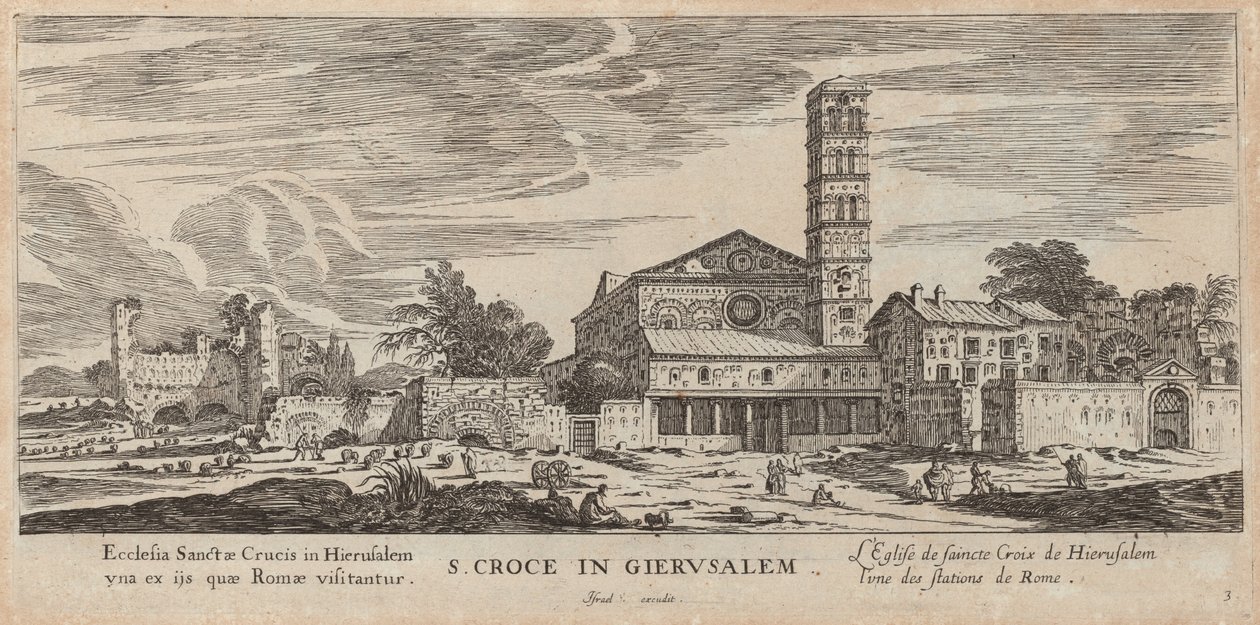 S. Croce em Jerusalém de Israël Silvestre