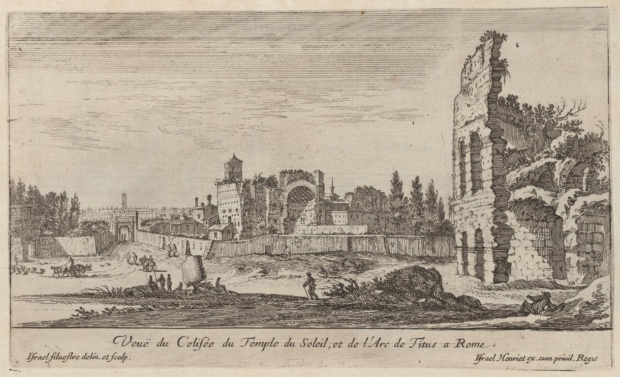 Veuë du Colisée du Temple du Soleil, et de l