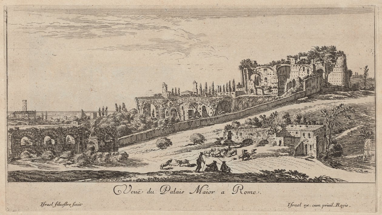 Veuë du Palais Maior a Rome de Israël Silvestre