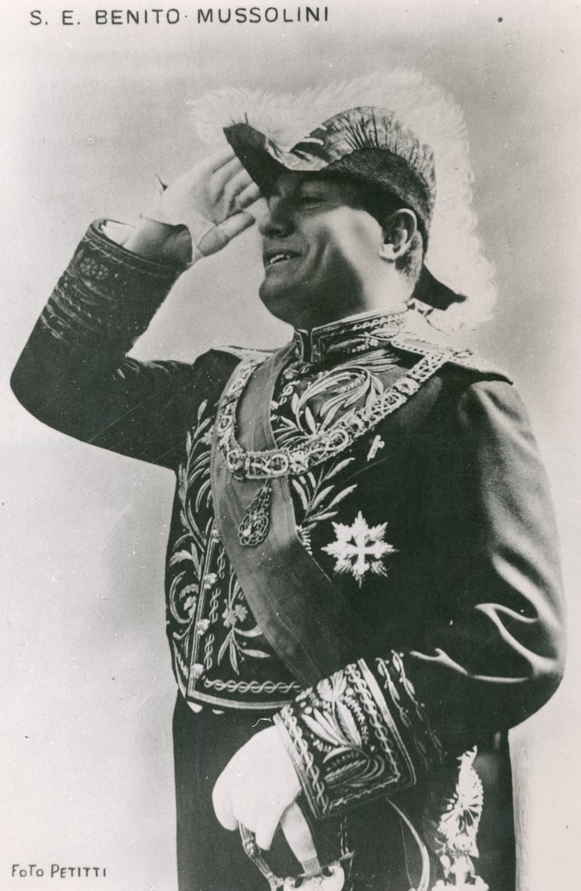 Benito Mussolini (1883-1945) 1930s de Italian Photographer