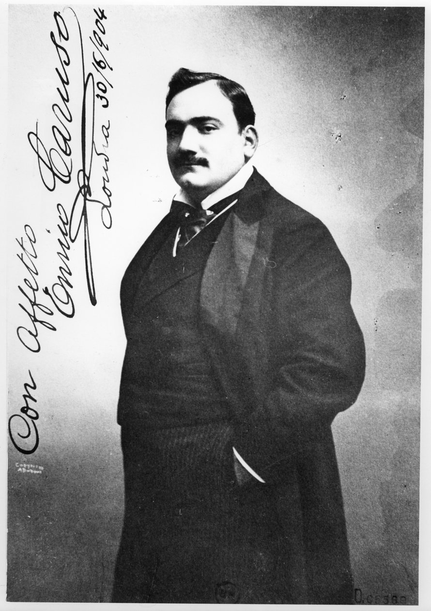 Enrico Caruso (1873-1921) 1904 de Italian Photographer