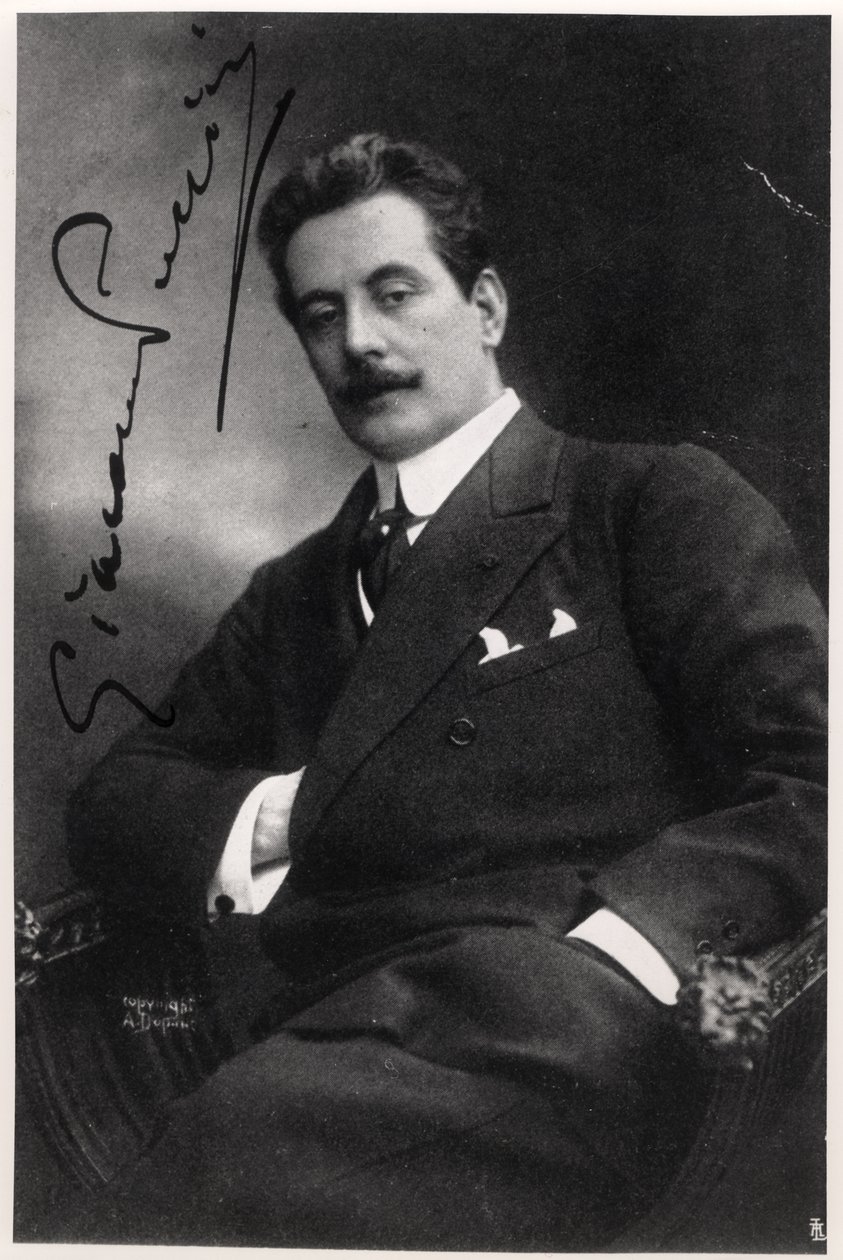 Giacomo Puccini (1858-1924) de Italian Photographer