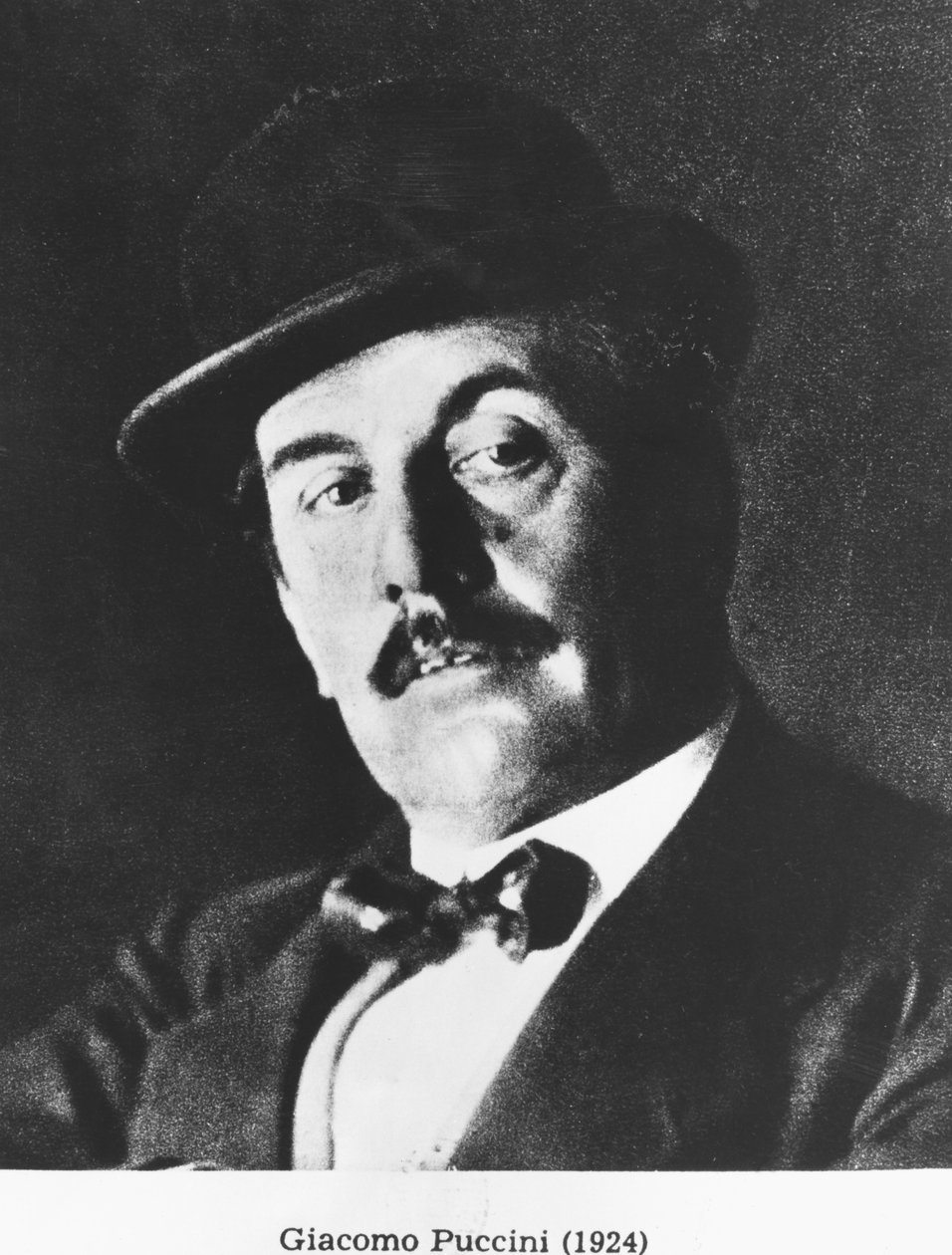 Giacomo Puccini (1858-1924) 1924 (fotolito) de Italian Photographer