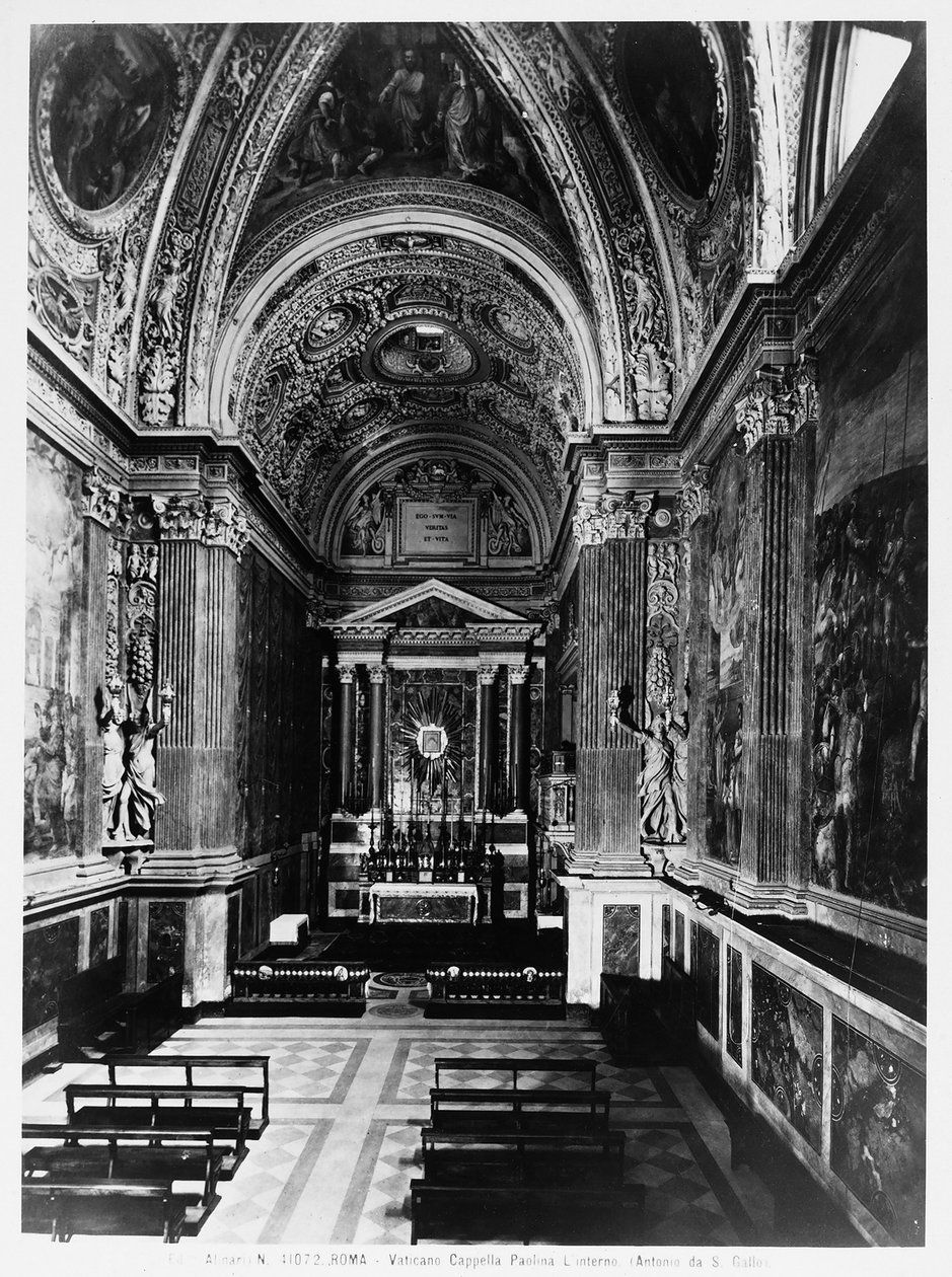 Interior, de, a, Paolina, capela, vaticano, roma de Italian Photographer