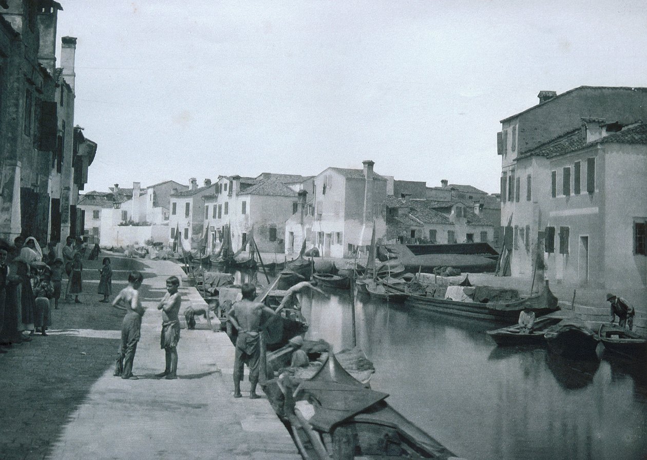 Vista, de, um, canal de Italian Photographer