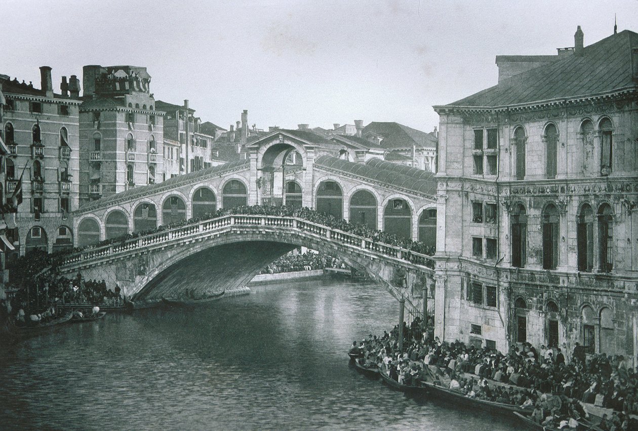 Vista, de, a, ponte rialto de Italian Photographer