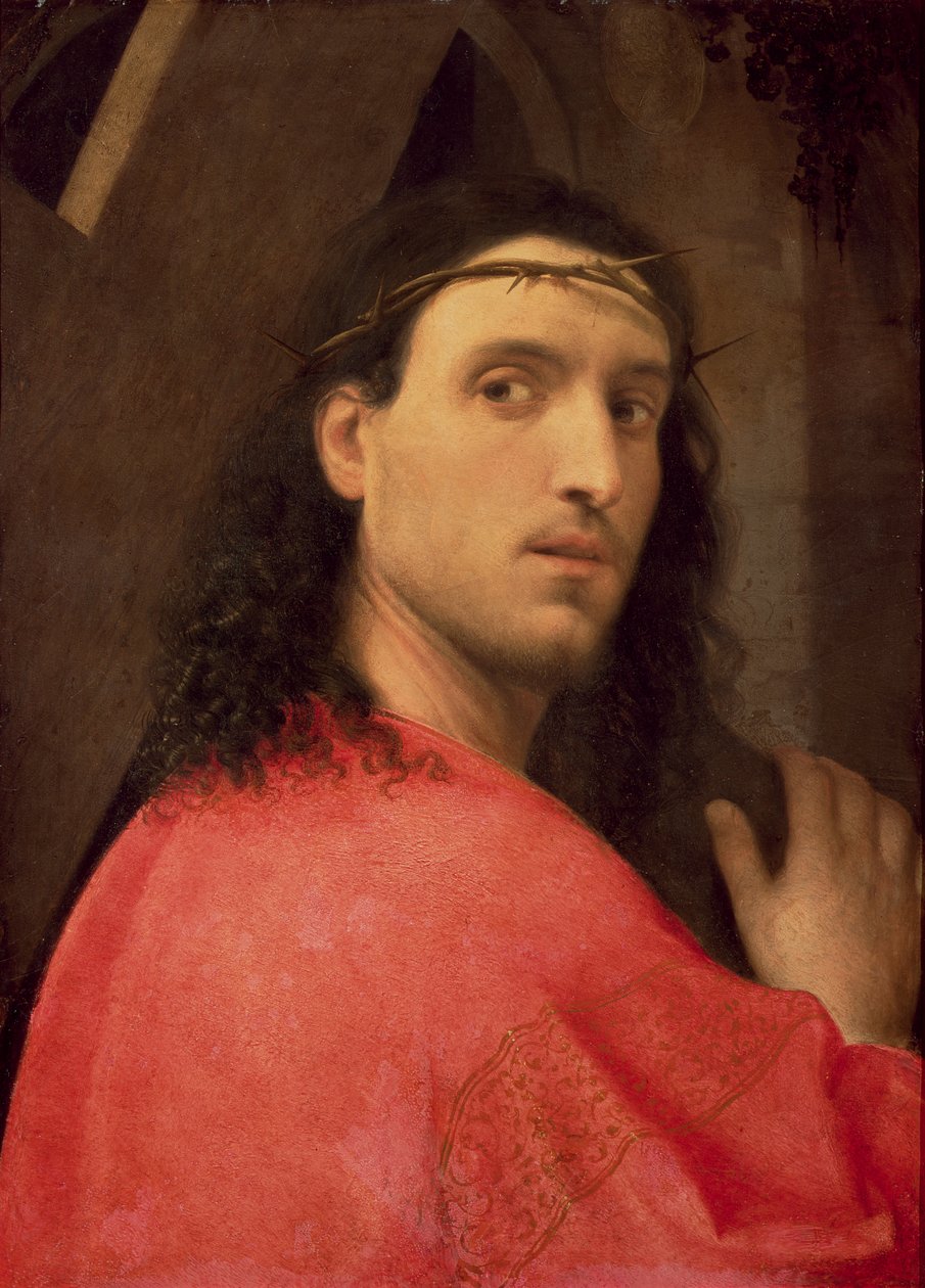 Cristo carregando a cruz, c.1515 (painel) de Italian School