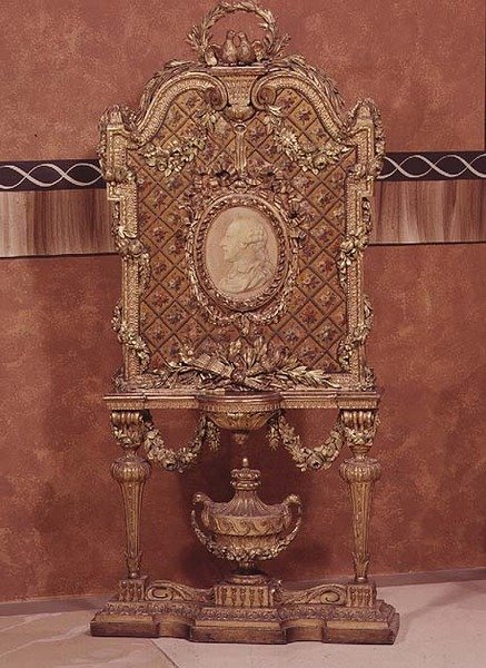 Firescreen by Bonzanigo, esculpida e dourada, 1775 de Italian School