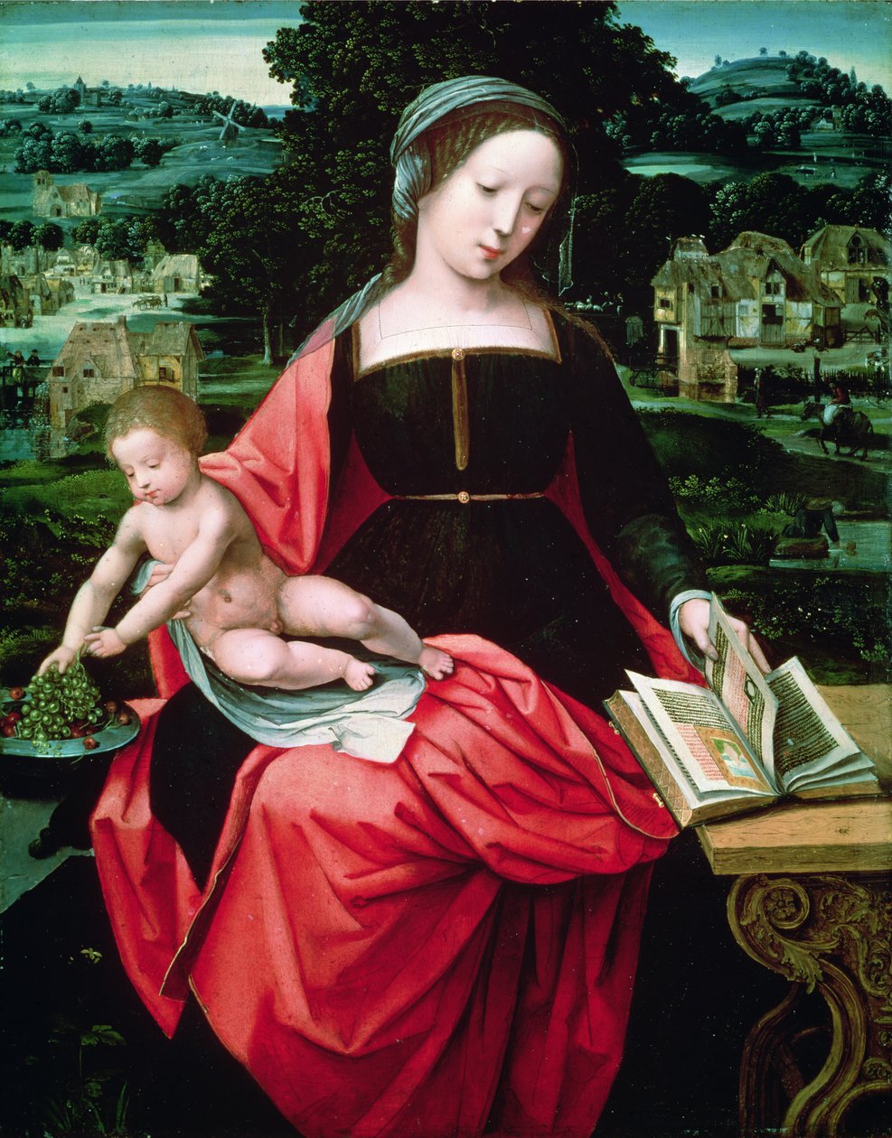 Madonna e criança de Italian School