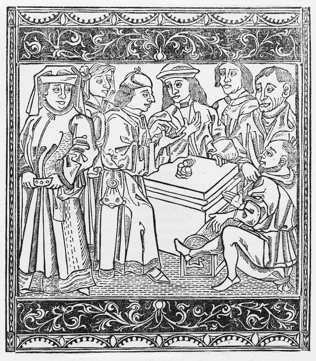 Comerciantes e prestamistas de Italian School