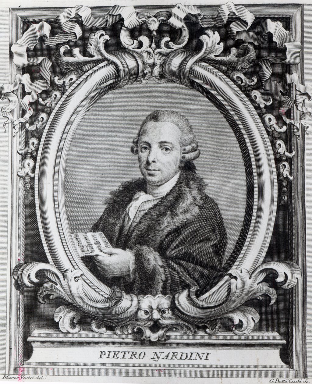 Pietro Nardini, gravado por G. Batta Cechi de Italian School