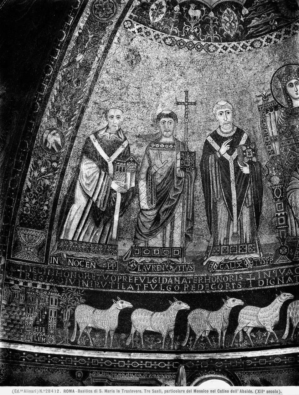 Papa Inocêncio II (mosaico) de Italian School