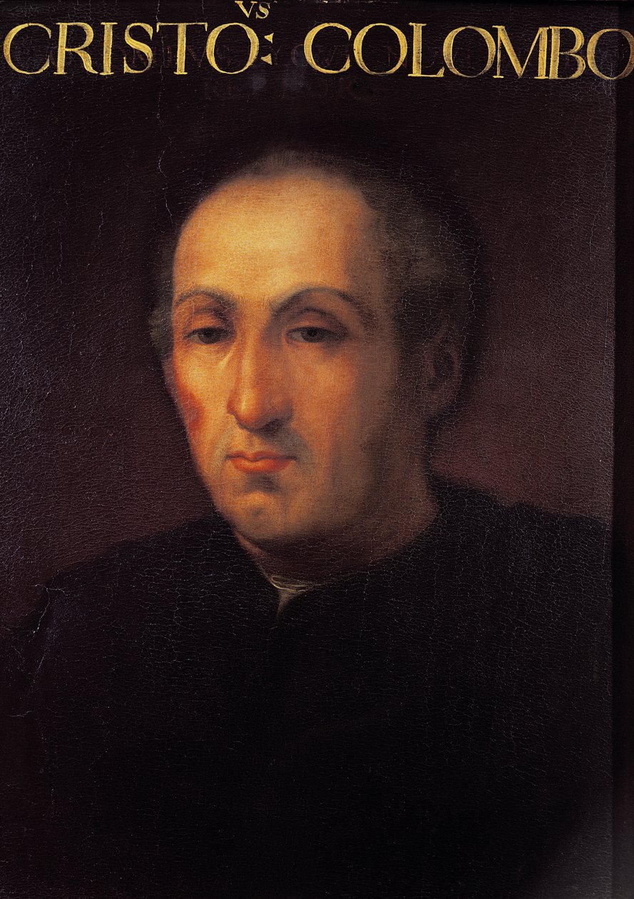 Retrato de Cristóvão Colombo (1451-1506) de Italian School