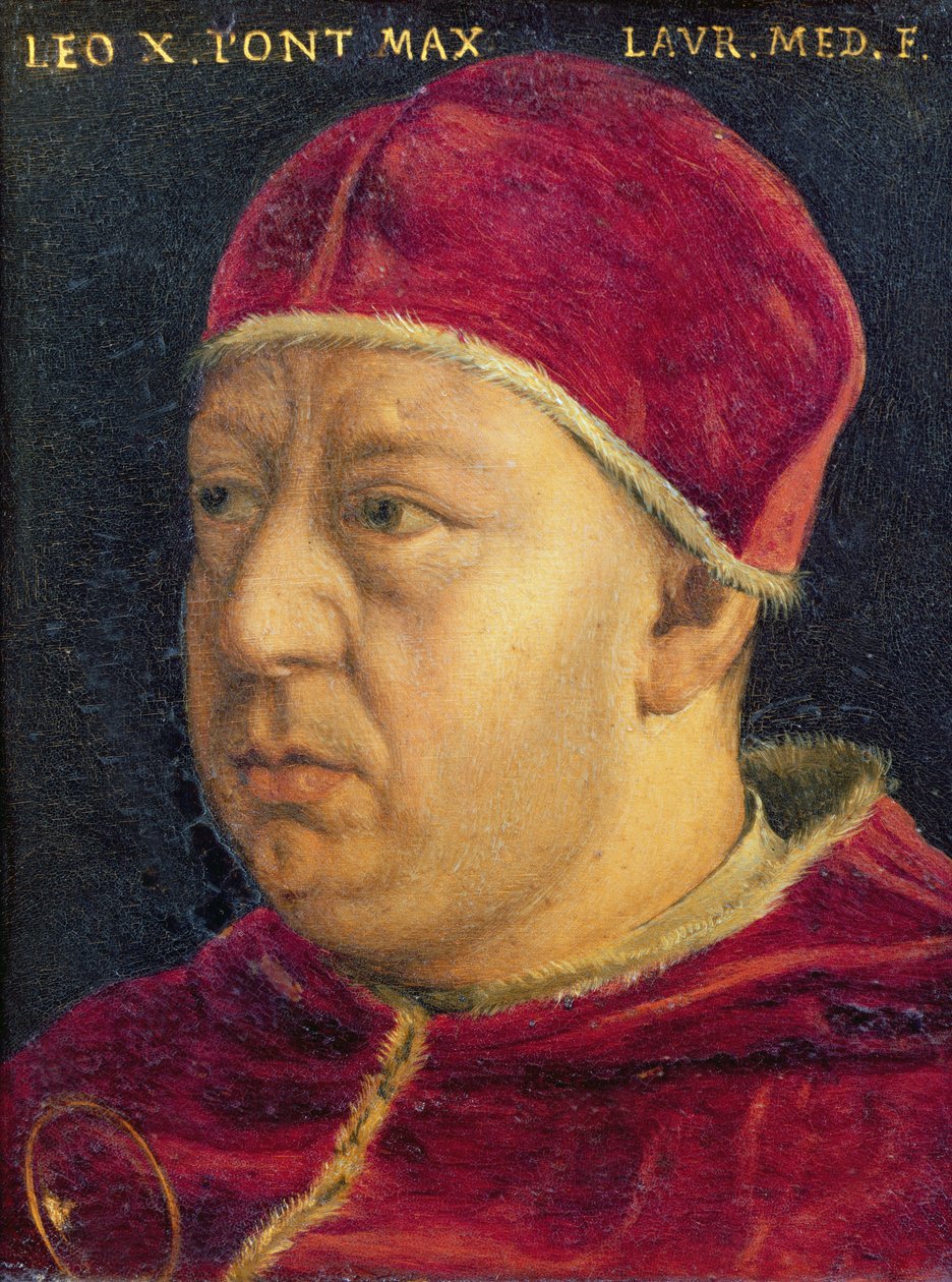 Retrato de leão x de Italian School
