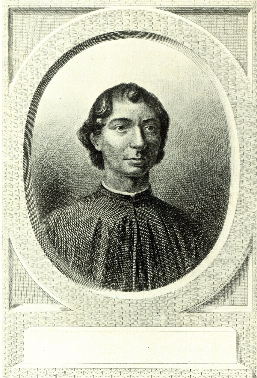 Retrato de Nicolau Maquiavel (1469-1527) de Italian School