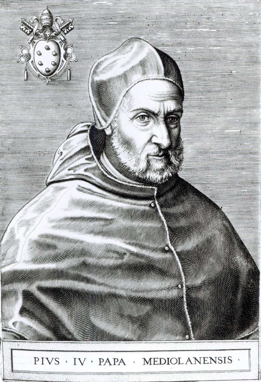 Retrato do Papa Pio IV, 1559 de Italian School
