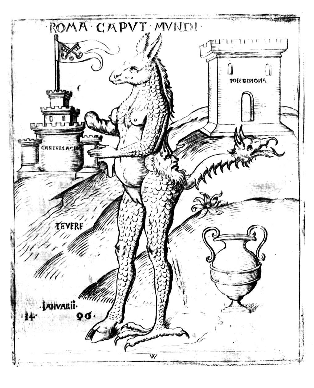 Roma, capital do mundo, 1596 de Italian School