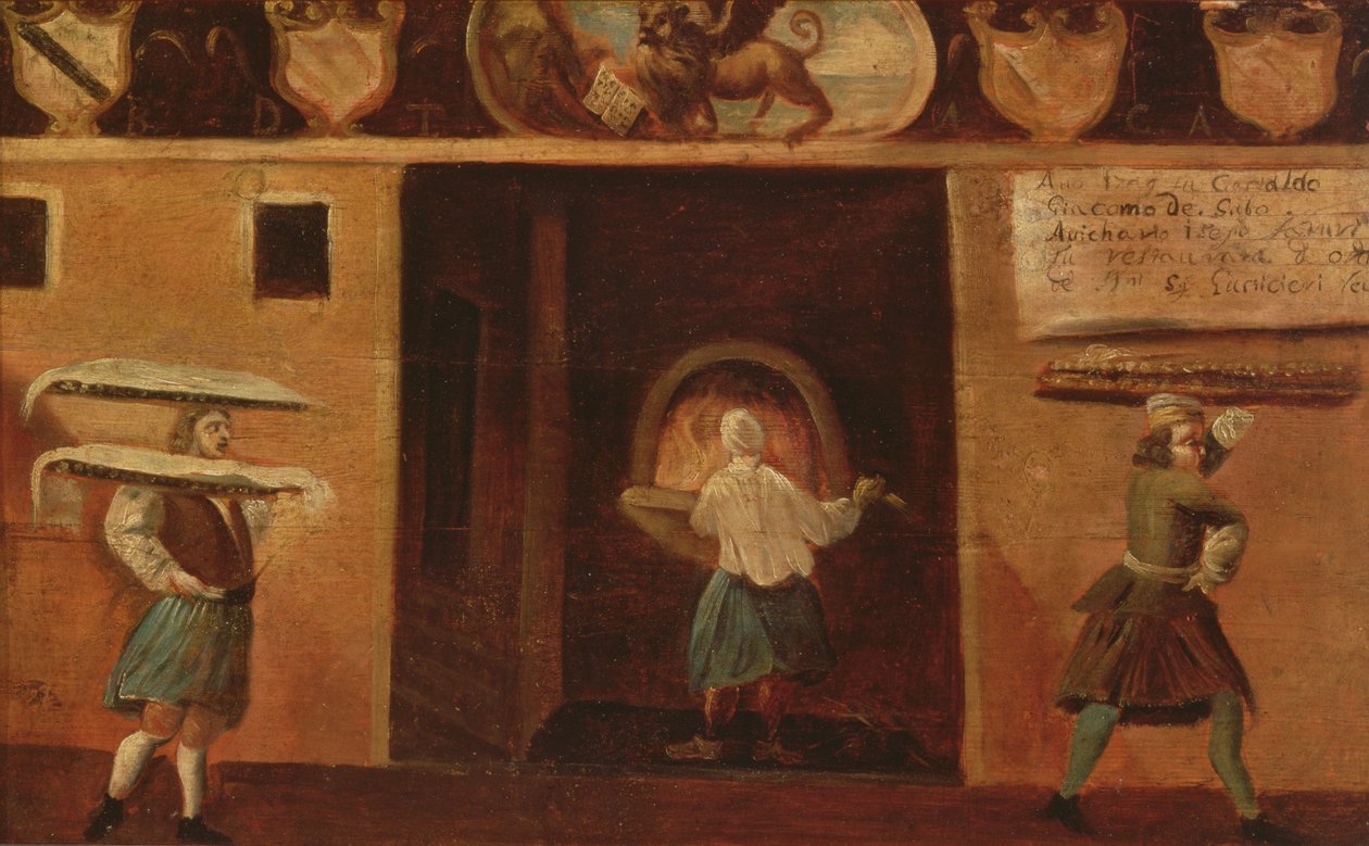 Sinal de loja para padeiros e fabricantes de pastelaria de Italian School