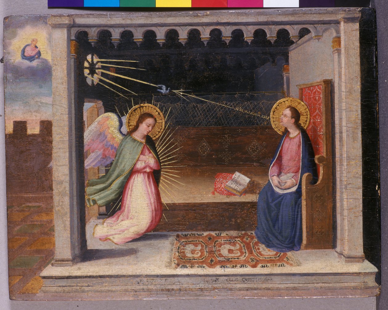 A Anunciação, c.1500 (têmpera sobre madeira) de Italian School