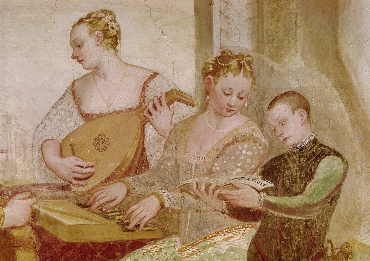 O Concerto (detalhe) de Italian School