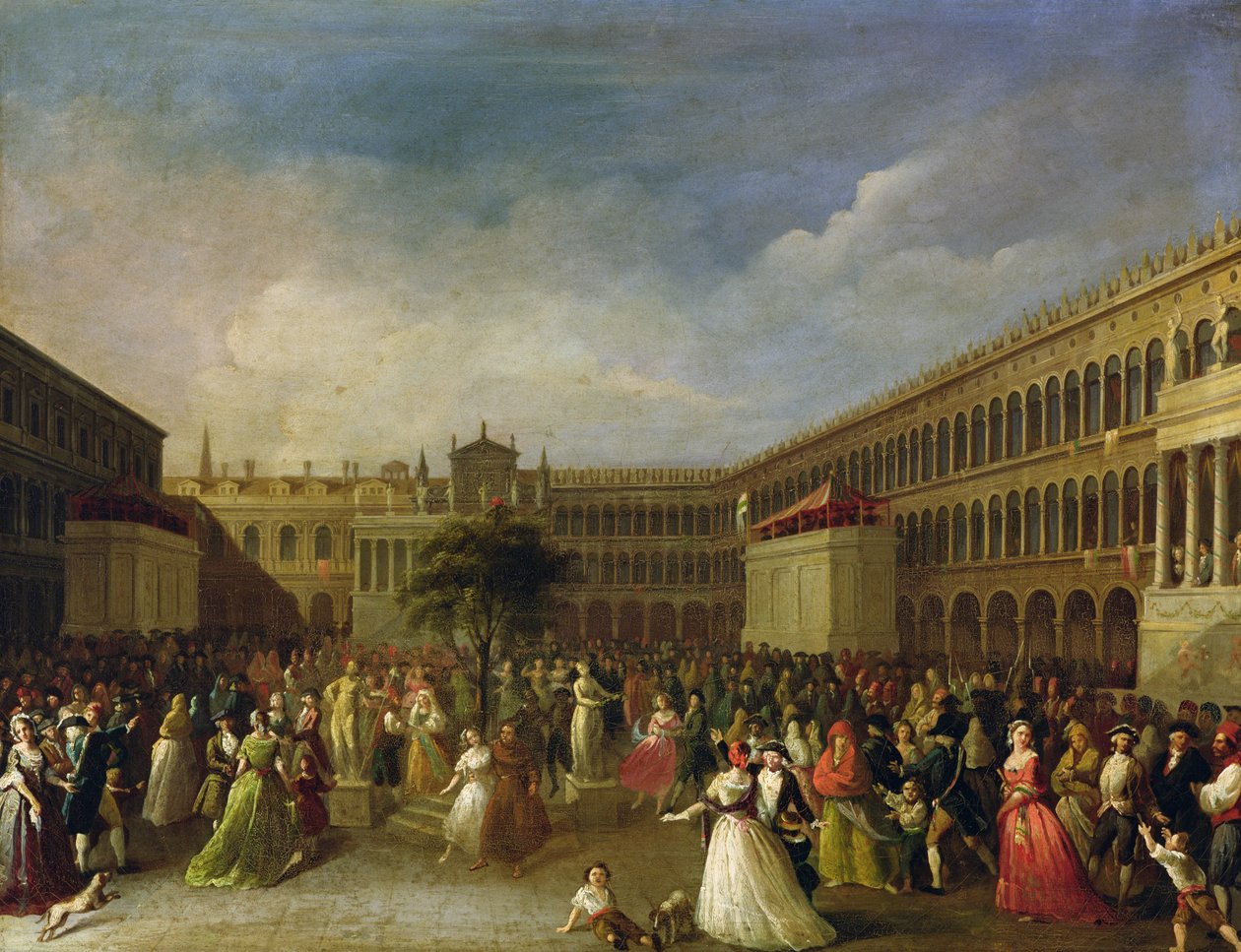 Árvore da Liberdade na Piazza San Marco de Italian School
