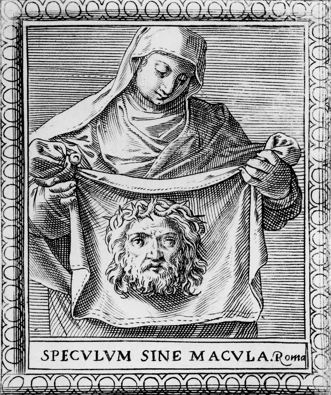Pano de Veronica, gravado por Roma de Italian School