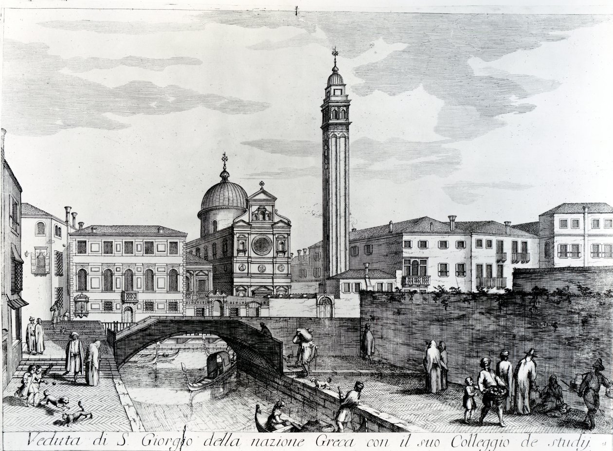 Vista, de, st. George, de, a, gregos, e, a, Flanginian, escola, veneza de Italian School