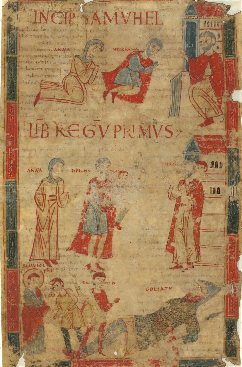 Quatro Cenas do Primeiro Livro de Samuel de Italian 11th Century